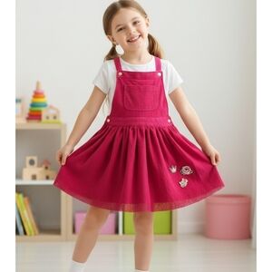 365 Kids from Garaminals  Red Tank Tulle Skirt dress Red Size 8